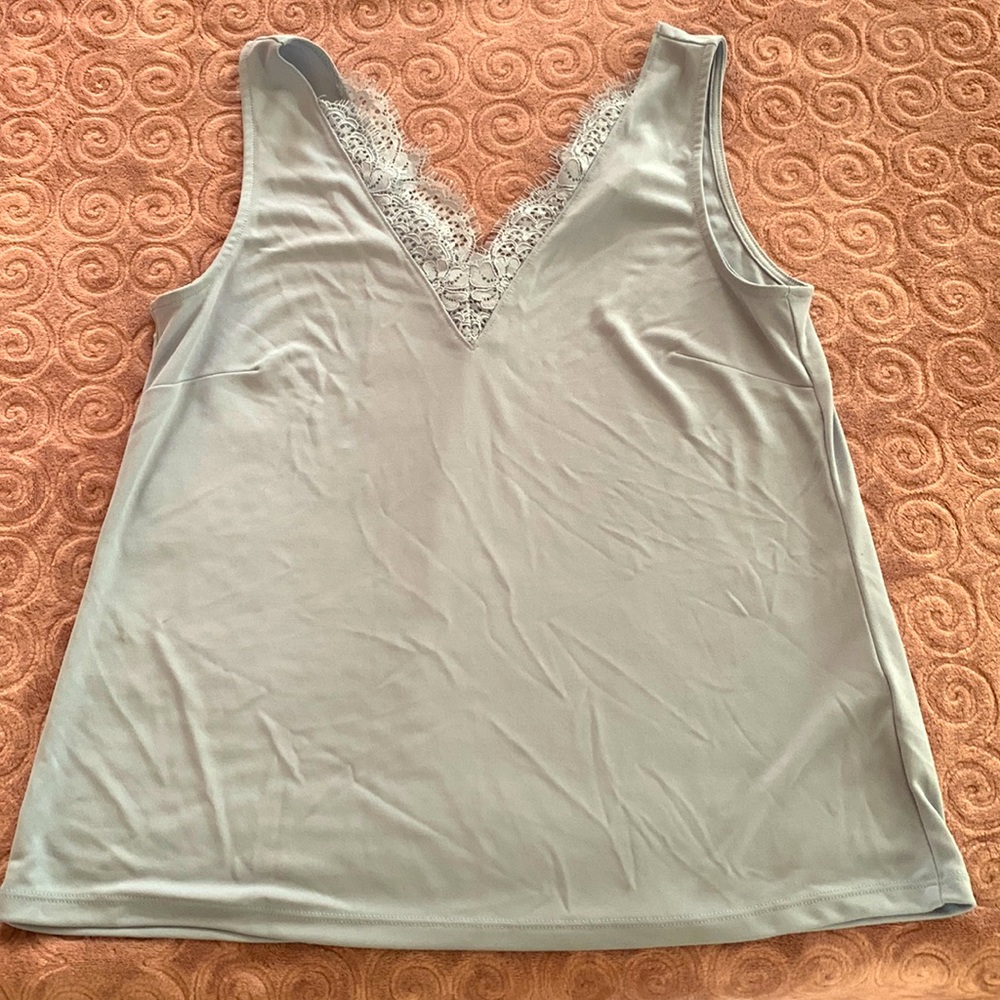 H&M Blue Lace Top